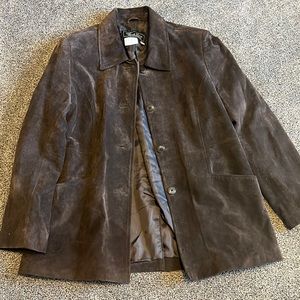 Terry Lewis button up leather jacket